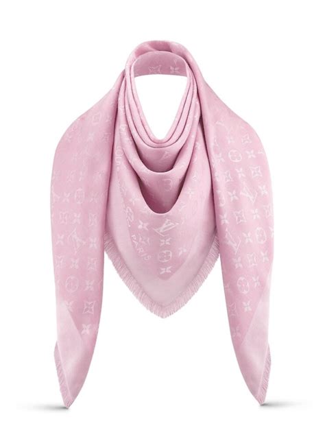 lv m73654|Pink Louis Vuitton monogram shawl M73654 .